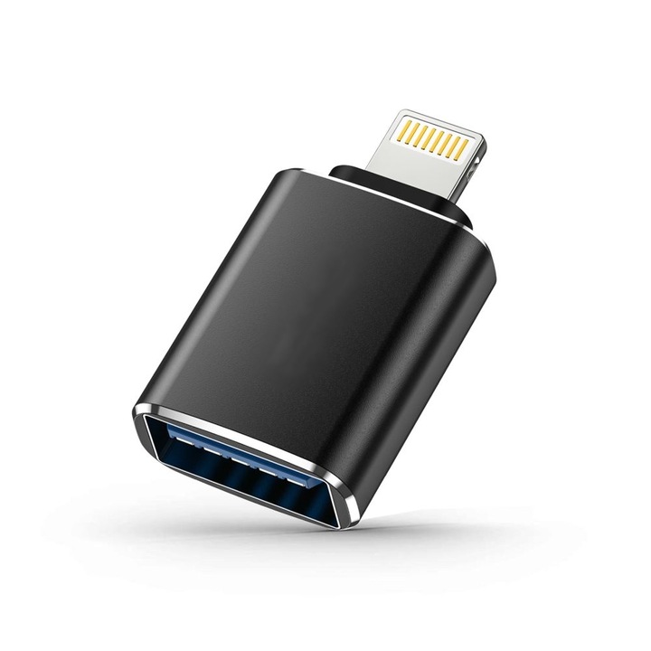 Адаптер fixGuard UltraBoost, MFI, Lightning към OTG USB за iPhone iPad, Gray
