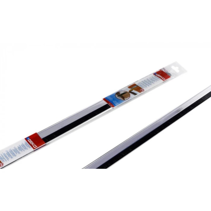 PVC Уплътнител под врата 1м, цвят Прозрачен, Geko