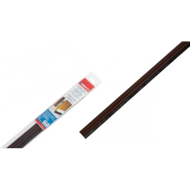PVC Уплътнител под врата 1м, цвят Кафяв, Geko