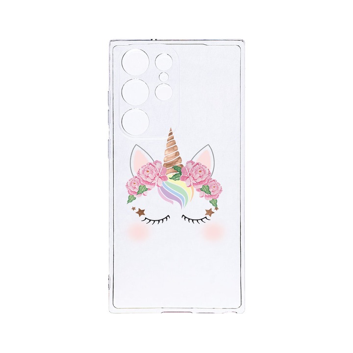 BestCase 2MM Clear Szilikon telefontok, Samsung Galaxy S23 Ultra, Unicorn, Kamera védelem, strapabíró, T 525