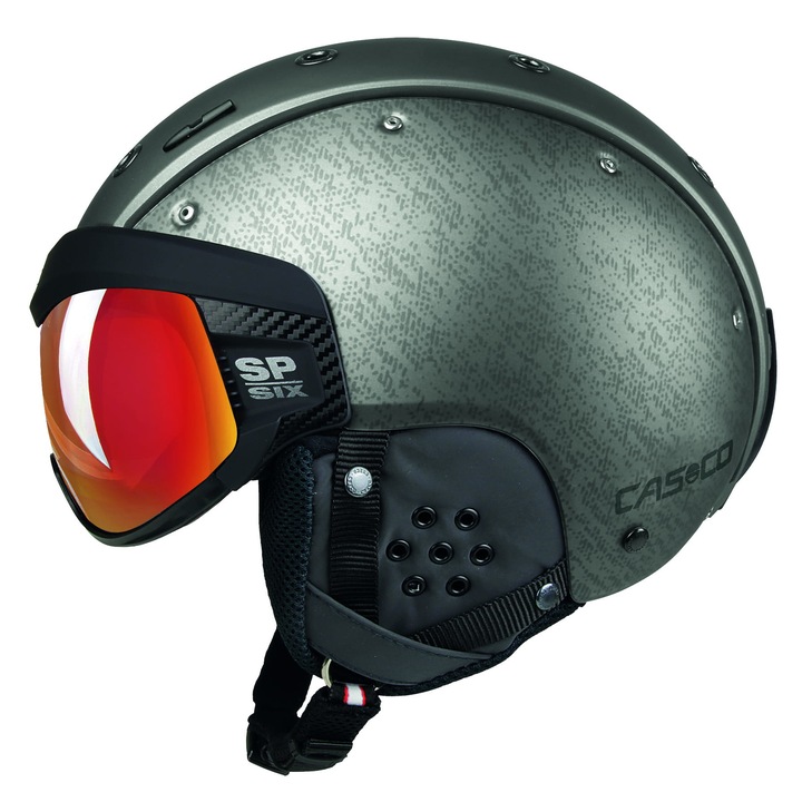 Casca de ski SP-6 Visor Vautron, Casco, M(55-57cm), Argintiu