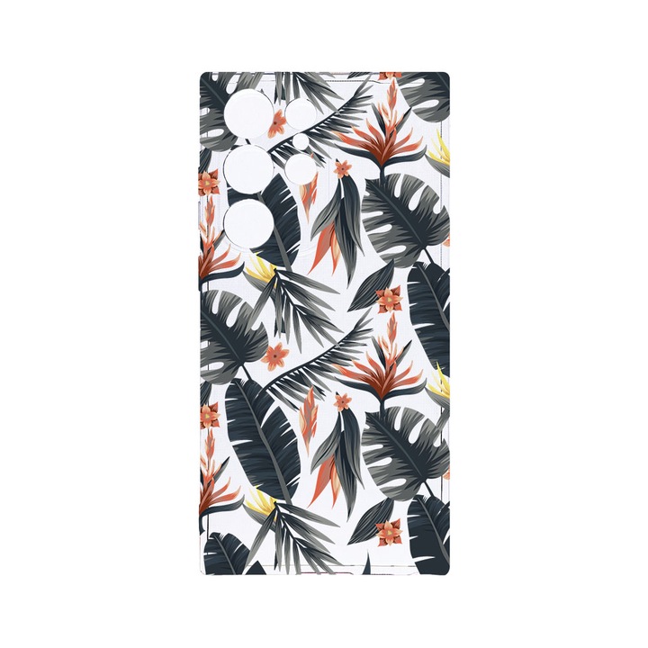 Husa BestCase® Clear Silicon 2MM, Compatibila Cu Samsung Galaxy S23 Ultra, Tropical, Antisoc, Protectie Camera, Margini ridicate pentru protectia ecranului, T 88