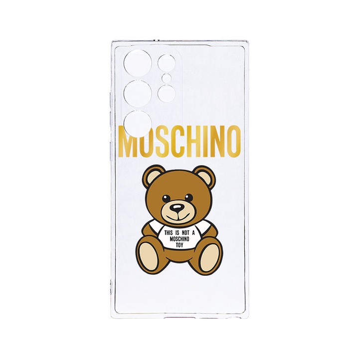 Силиконов калъф BestCase за Samsung Galaxy S24 Ultra, It's Not a Moschino Bear, Camera Protection, Clear Silicon 2MM, Transparent T 880