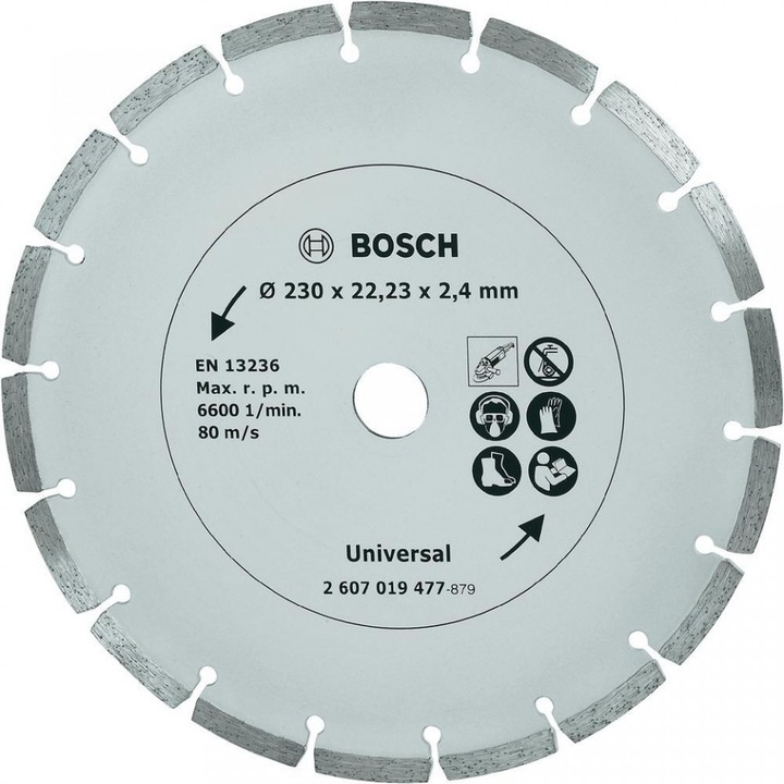 Bosch gyémánt tárcsa építőanyagokhoz, Ø 230 mm
