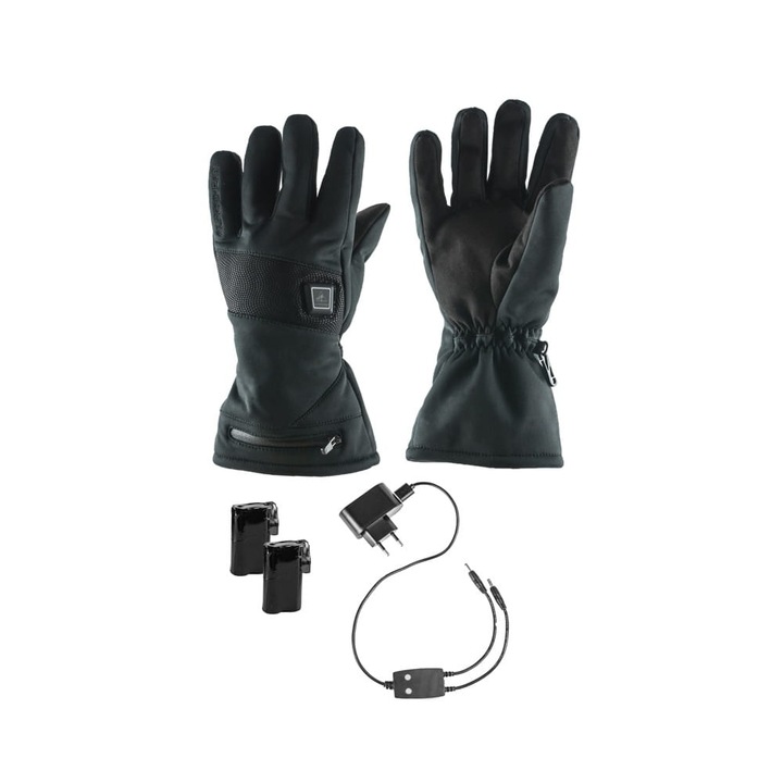 Електрически ръкавици, Alpenheat, Полиестер, Черни, XXL
