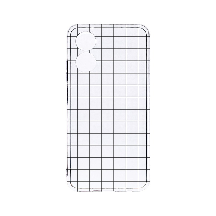 Husa BestCase® Clear Silicon 2MM, Compatibila Cu OPPO A78 / A58 5G, Grid, Antisoc, Protectie Camera, Margini ridicate pentru protectia ecranului, T 15