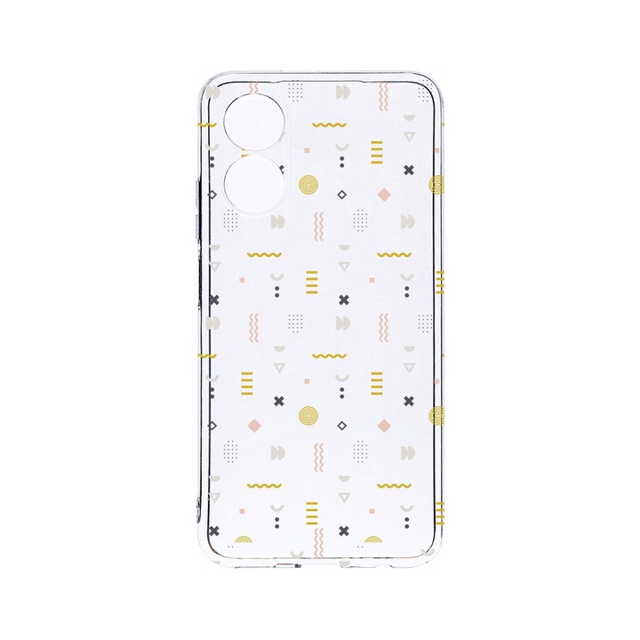 Husa BestCase® Clear Silicon 2MM, Compatibila Cu OPPO A78 / A58 5G, Symbols, Antisoc, Protectie Camera, Margini ridicate pentru protectia ecranului, T 178