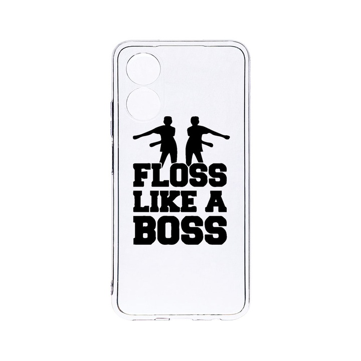 BestCase 2MM Clear Szilikon telefontok, OPPO A17, Floss Like A Boss, Kamera védelem, strapabíró, T 765
