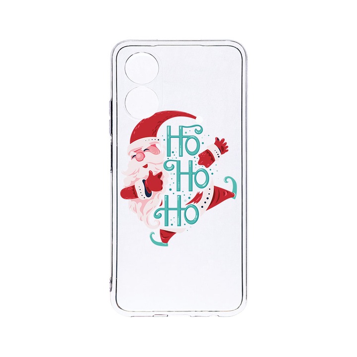 Husa BestCase® Clear Silicon 2MM, Compatibila Cu OPPO A78 / A58 5G, Ho Ho Ho Santa Claus, Antisoc, Protectie Camera, Margini ridicate pentru protectia ecranului, T 869