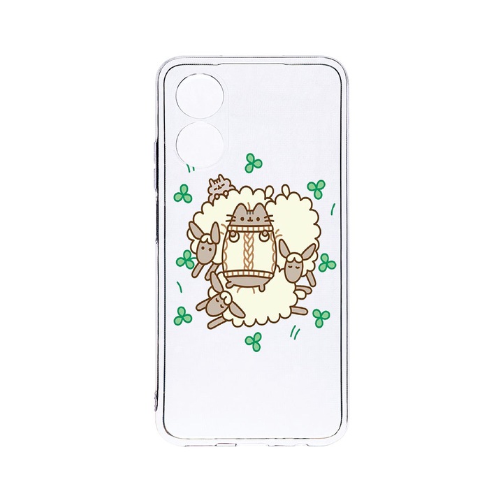 BestCase 2MM Clear Szilikon telefontok, OPPO A78 / A58 5G, Rabbits - Lambs, Kamera védelem, strapabíró, T 692