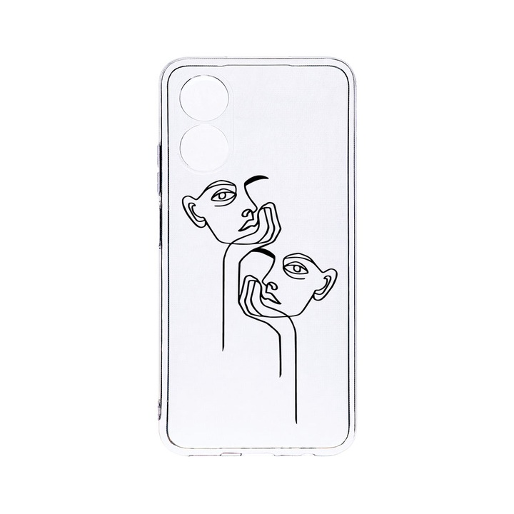 Husa BestCase® Clear Silicon 2MM, Compatibila Cu OPPO A78 / A58 5G, Boring, Antisoc, Protectie Camera, Margini ridicate pentru protectia ecranului, T 737