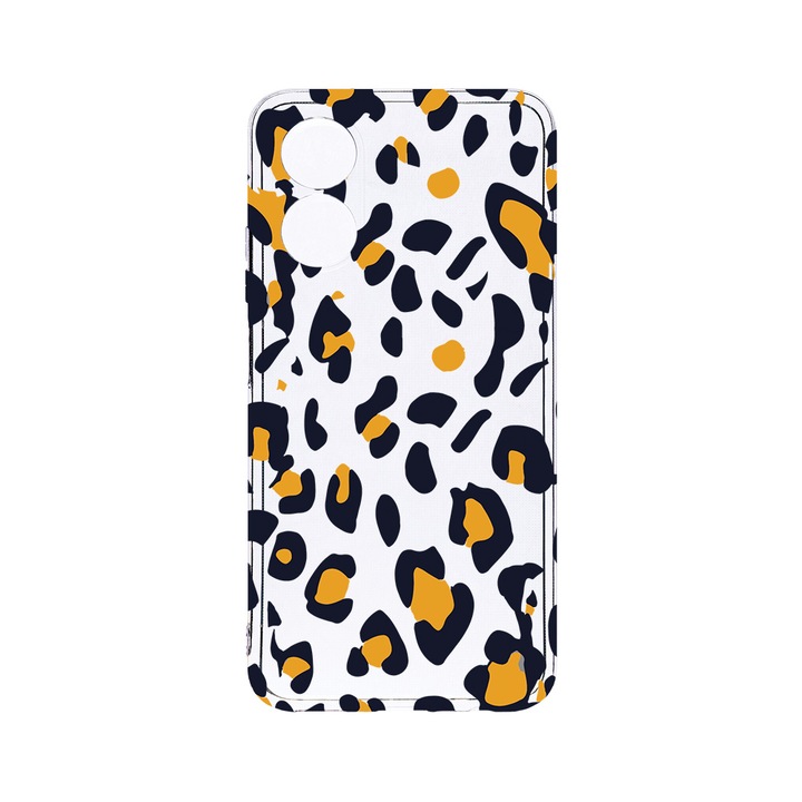 Husa BestCase® Clear Silicon 2MM, Compatibila Cu OPPO A78 / A58 5G, Leopard Pattern, Antisoc, Protectie Camera, Margini ridicate pentru protectia ecranului, T 1031