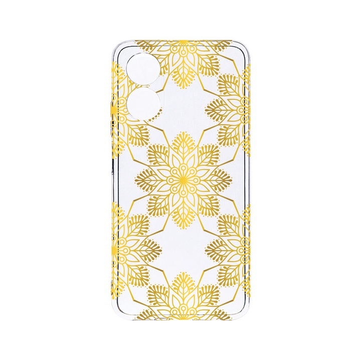 Husa BestCase® Clear Silicon 2MM, Compatibila Cu OPPO A78 / A58 5G, Gold, Antisoc, Protectie Camera, Margini ridicate pentru protectia ecranului, T 120