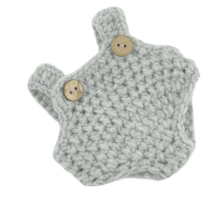 Дрехи за кукли, Przytullale, Текстилен материал, Сиво