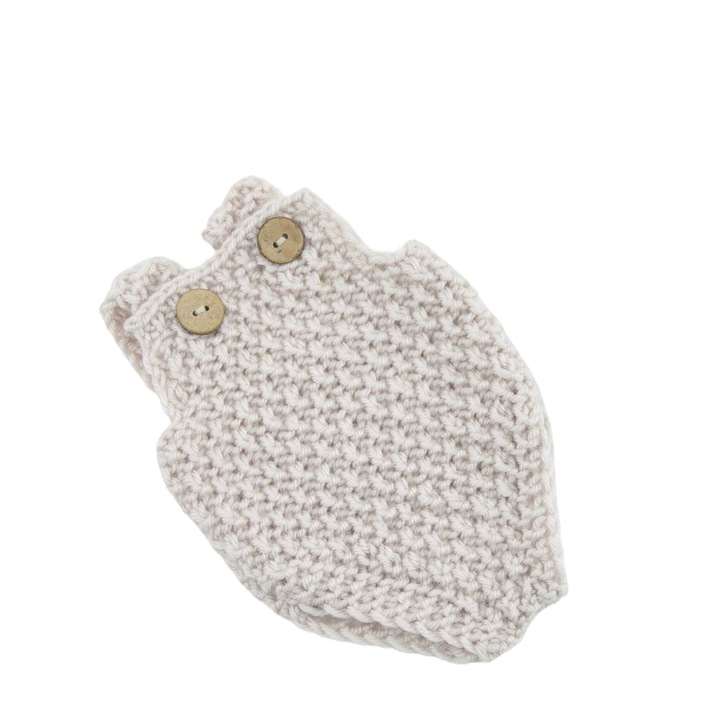 Гащеризон за кукли, Przytullale, Текстилен материал, Крем