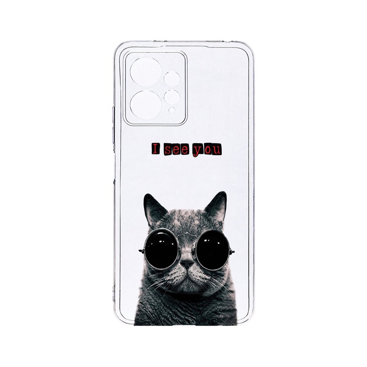 BestCase 2MM Clear Szilikon telefontok, Xiaomi Redmi Note 12 4G, I See You, Kamera védelem, strapabíró, T 9