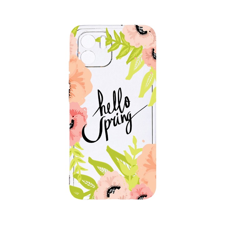 Силиконов калъф BestCase за Xiaomi Redmi A1, Hello Spring, Camera Protection, Clear Silicon 2MM, T 685