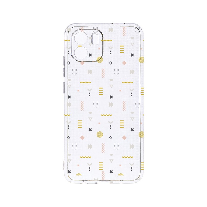 BestCase 2MM Clear Szilikon telefontok, Xiaomi Redmi A1, Symbols, Kamera védelem, strapabíró, T 178