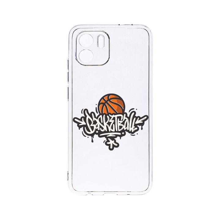BestCase 2MM Clear Szilikon telefontok, Xiaomi Redmi A1, Basketball, Kamera védelem, strapabíró, T 792