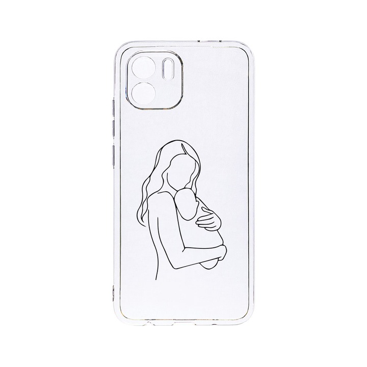 BestCase 2MM Clear Szilikon telefontok, Xiaomi Redmi A1, Mother Love, Kamera védelem, strapabíró, T 747