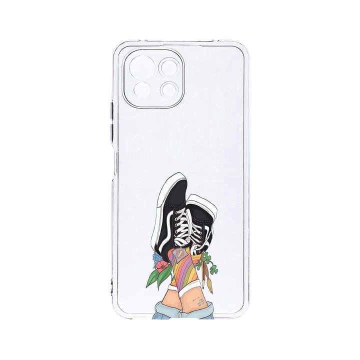 Силиконов калъф BestCase за Xiaomi Mi 11 Lite, Vans - Gym Shoes, Camera Protection, Clear Silicon 2MM, T 600