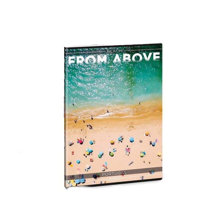 Тетрадка А4 Ars Una Countries from above, Формат А4, 40 листа, Широки редове, Многоцветен