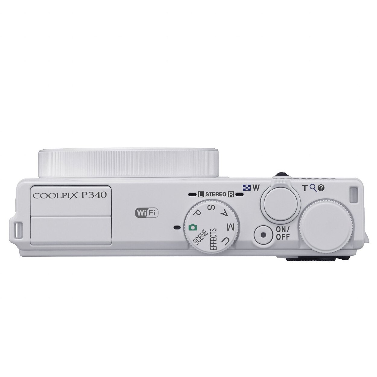 Aparat foto digital Nikon COOLPIX P340, 12.2MP, Wi-Fi, White +