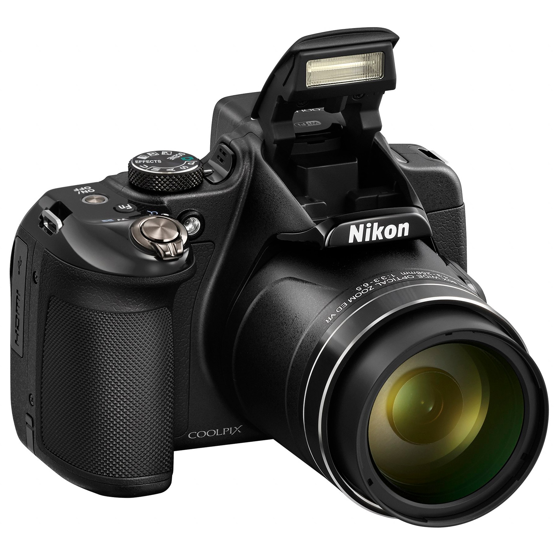 Aparat foto digital Nikon COOLPIX P600, 16.1MP, Wi-Fi, Black +