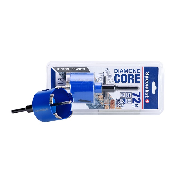 Burghiu cu miez de diamant, Specialist+, SDS, Pentru beton, caramida, piatra, tigla