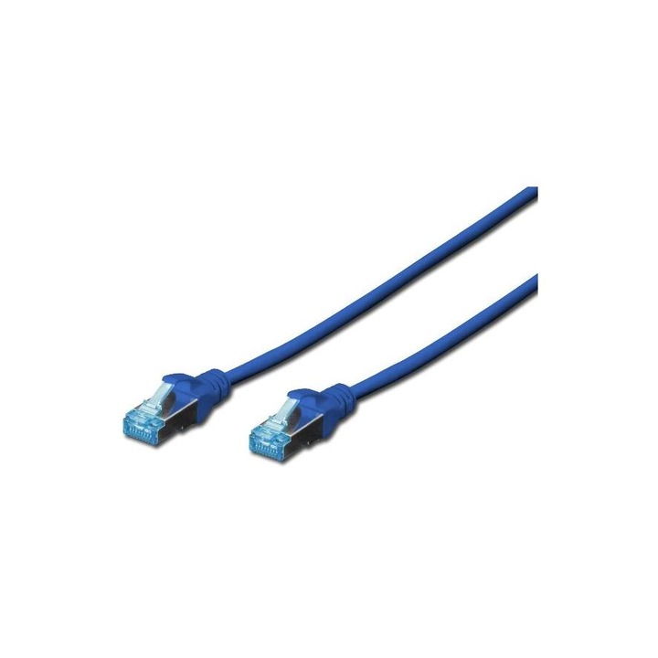 Пач кабел SFTP, 0.25m син cat.6 Copper LSZH Digitus