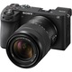 Aparat foto mirrorless Sony A6700, APS-C, 26MP, 4K, AI, Stabilizare 5 axe, Negru + Obiectiv 18-135mm