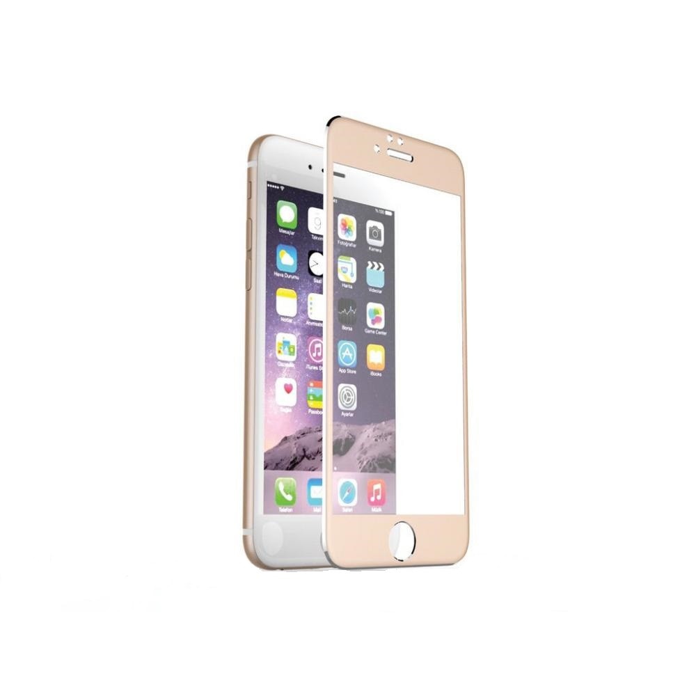 Folie din sticla 3D full size EuroCELL pentru iPhone 6 Plus, auriu