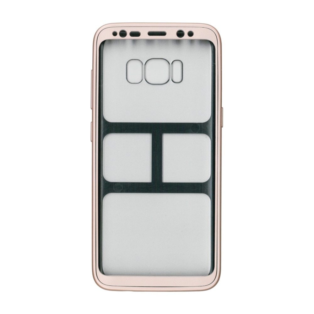 Husa din silicon full body EuroCELL pentru Galaxy S8, roz