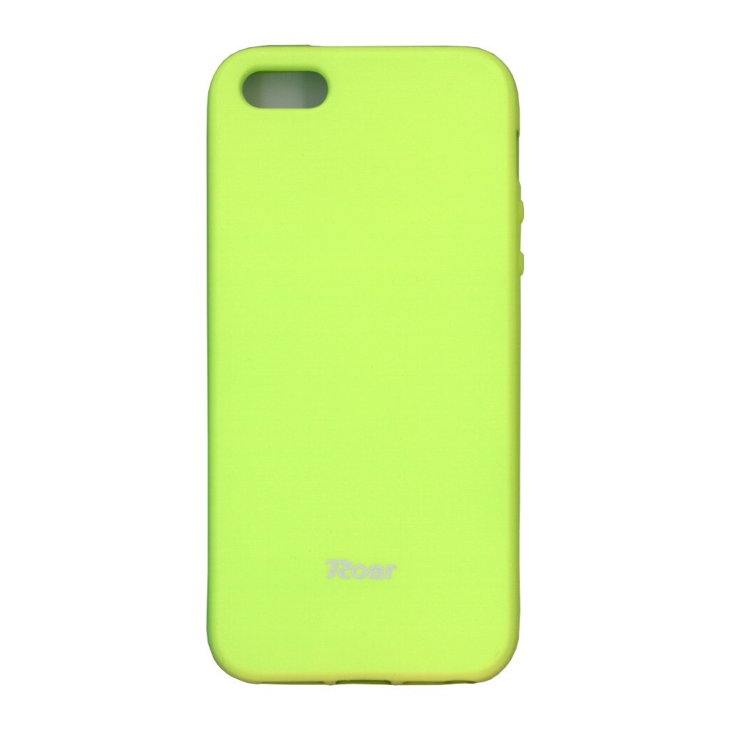 Husa din silicon mat Roar pentru iPhone 5/5S/SE,verde