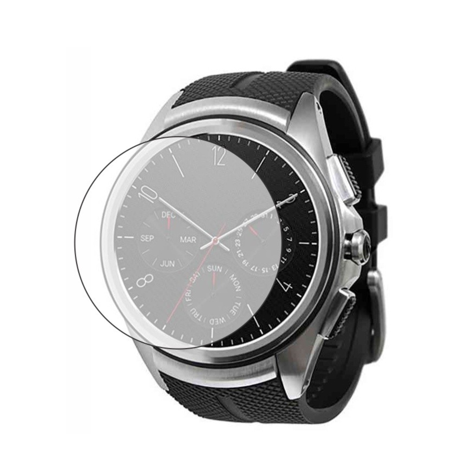 Set 2 Folii Protectie Ecran, Acoperire Totala, Adezive si Foarte Flexibile, Invisible Skinz Ultra-Clear AutoRegeneranta pentru LG Watch Urbane 2nd Edition