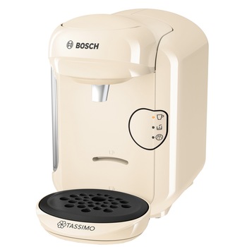 Espressor Bosch Tassimo Vivy II TAS1407, 1300w, 3.3 bar, 0.7l , autocuratare si decalcifiere, capsule, Crem Espressor Bosch Tassimo Vivy II TAS1407, 1300w, 3.3 bar, 0.7l , autocuratare si decalcifiere, capsule, Crem