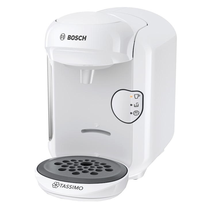 Bosch Tassimo TAS1402 eszpresszó kávégép, 1300 W, 3.3 bar, 0.7 l, öntisztító, kapszulás, Fehér