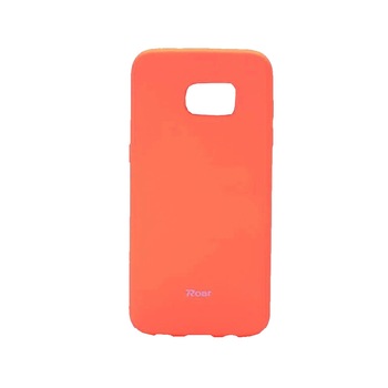 Husa din silicon mat Roar pentru Galaxy S7 Edge,portocaliu Husa din silicon mat Roar pentru Galaxy S7 Edge,portocaliu