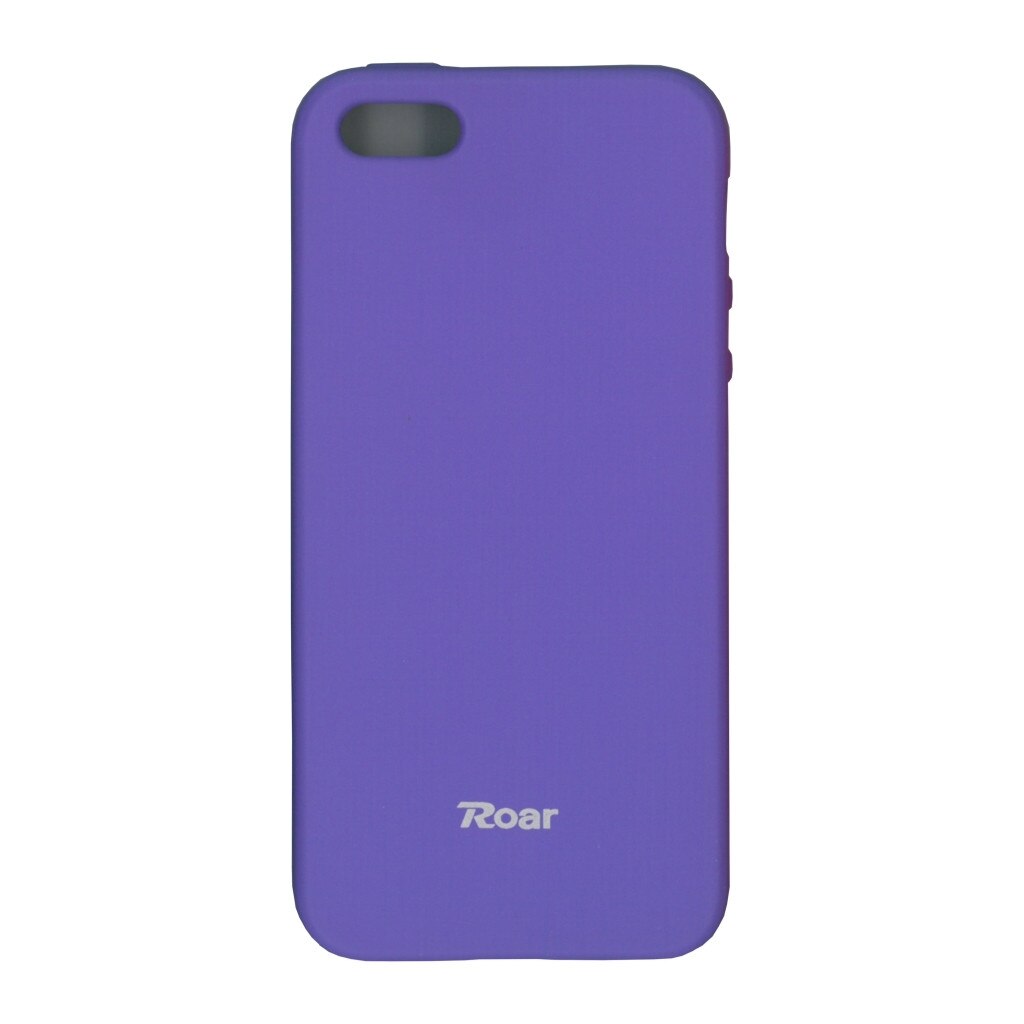 Husa din silicon mat Roar pentru iPhone 5/5S/SE,mov