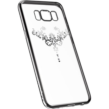 Husa de protectie Devia Silicon Iris pentru Samsung Galaxy S8, Cristale, Silver Husa de protectie Devia Silicon Iris pentru Samsung Galaxy S8, Cristale, Silver