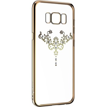 Husa de protectie Devia Silicon Iris pentru Samsung Galaxy S8, Cristale, Champagne Gold