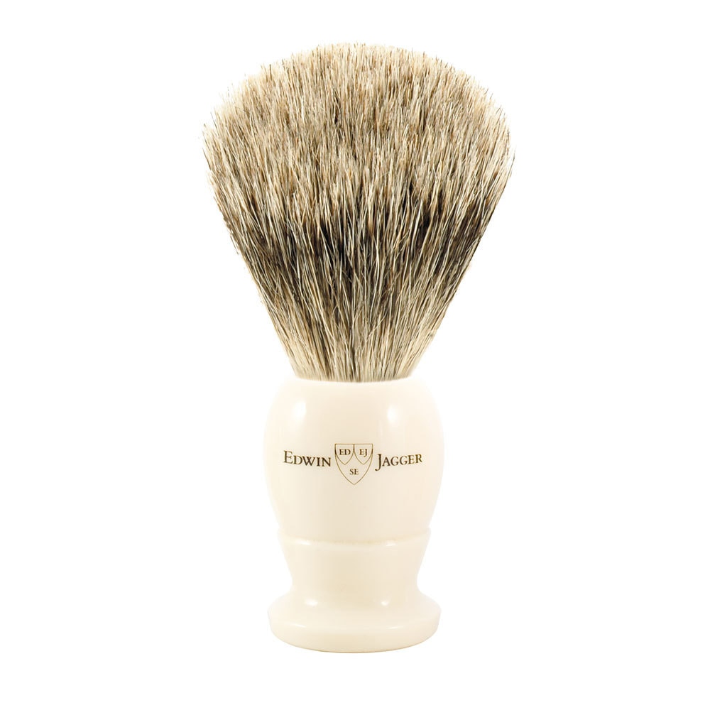 Edwin Jagger Pamatuf pentru barbierit Ivory, Best Badger Small
