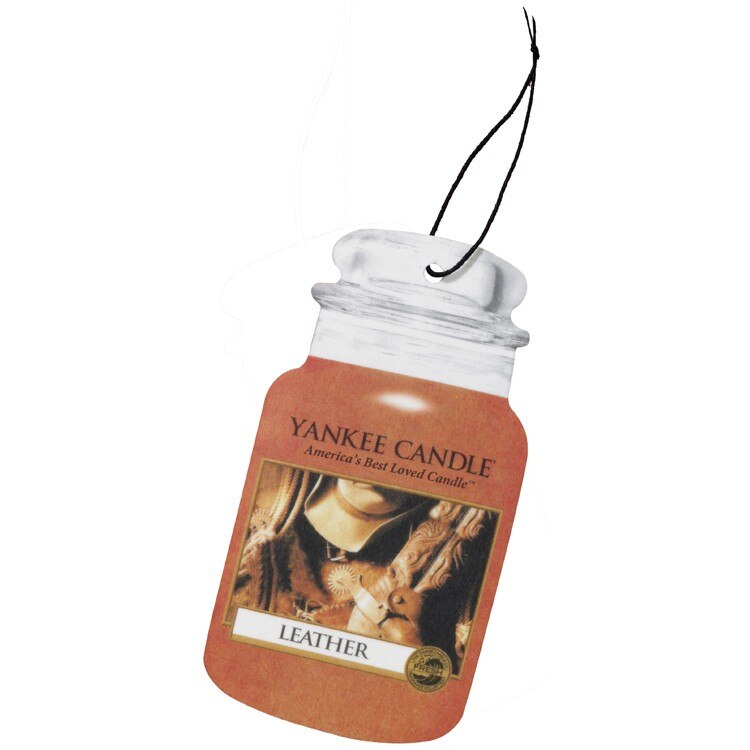 Odorizant Auto Car Jar Leather, Yankee Candle