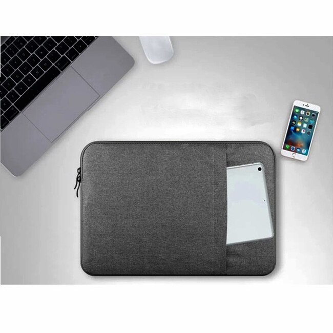 Husa de protectie pentru laptop si tableta CLASStitude, compatibila cu diagonala pana la 15.6 inchi, inchidere cu fermoar, 40 cm x 2 cm x 30 cm, Negru