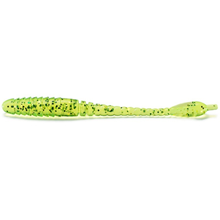 12 db-os lágy csali készlet FishUp ARW Worm 5,5 cm 026 Flo Chartreuse Green