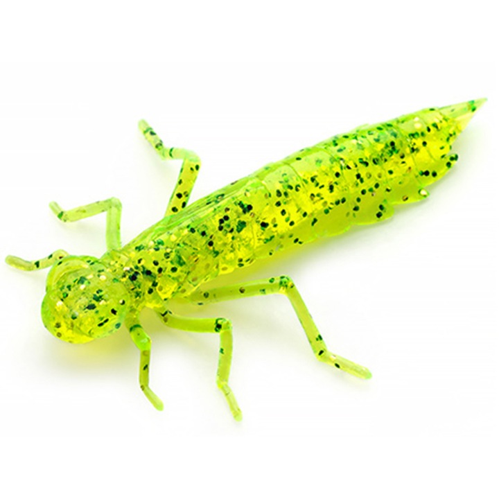 12 db-os lágy csali készlet FishUp Szitakötő, 2cm 026 Fluoreszkáló Chartreuse zöld