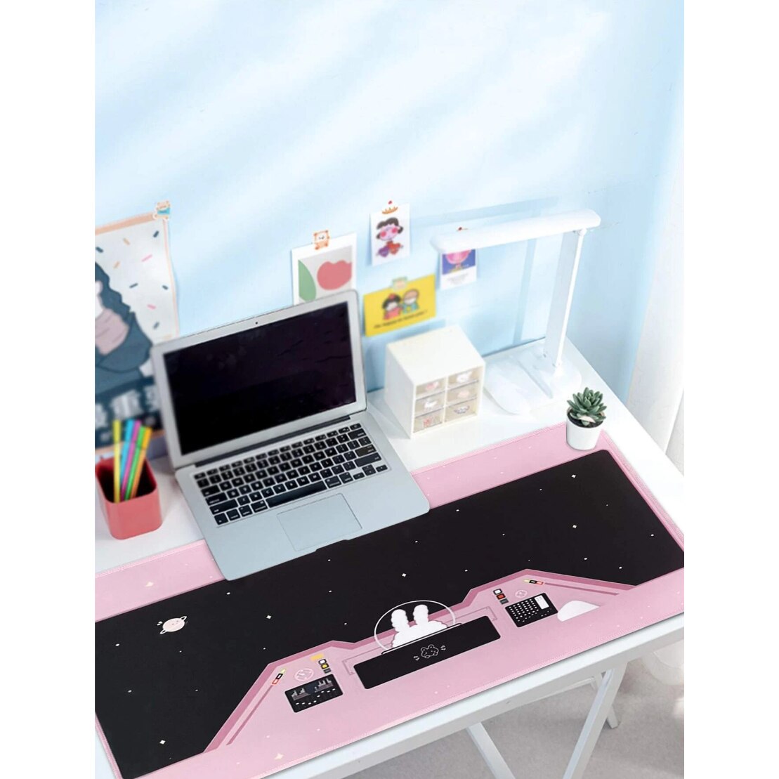 Mouse Pad Gaming XEVO Girl Rabbit, 60 x 30 cm, Roz cu Negru, SKU x-11 ...