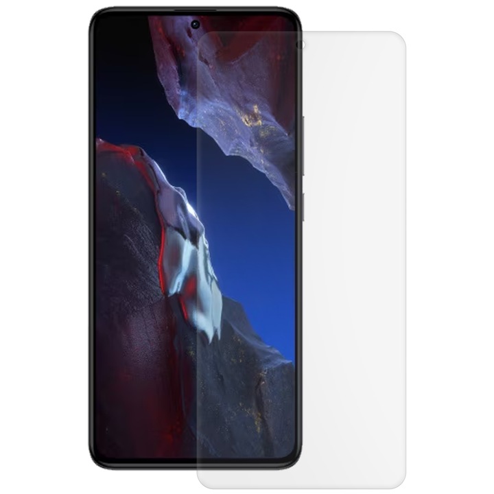SILKASE matt fólia Xiaomi Poco F5 Pro szilikon képernyővédőhöz