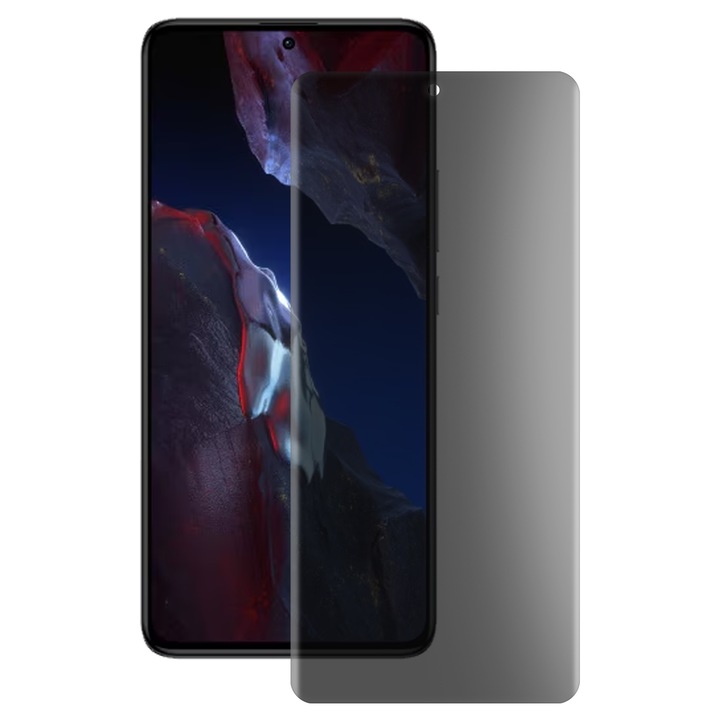 SILKASE matt adatvédő fólia Xiaomi Poco F5 Pro szilikon képernyővédőhöz