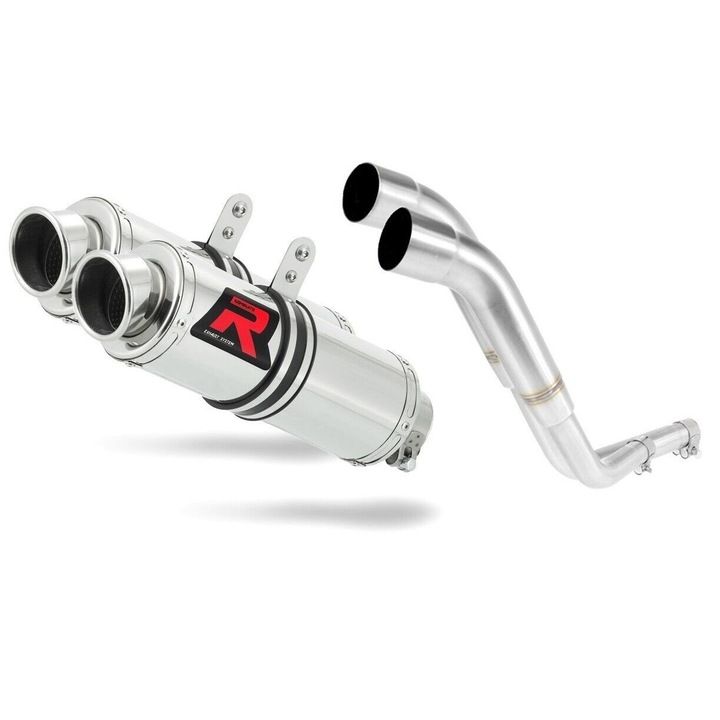 Изпускателен барабан, DOMINATOR, Неръждаема стомана, За HONDA NX 650 Dominator RD02, Сребрист